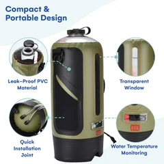 HappyPo Camping Shower with Foot Pump, thumbnail 5